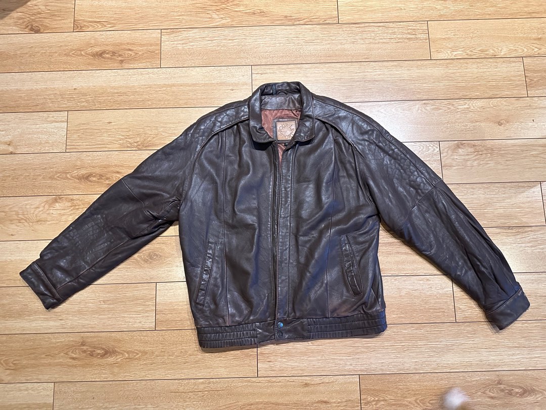 Pour Le Sport Vintage Brown Genuine Leather Jacket