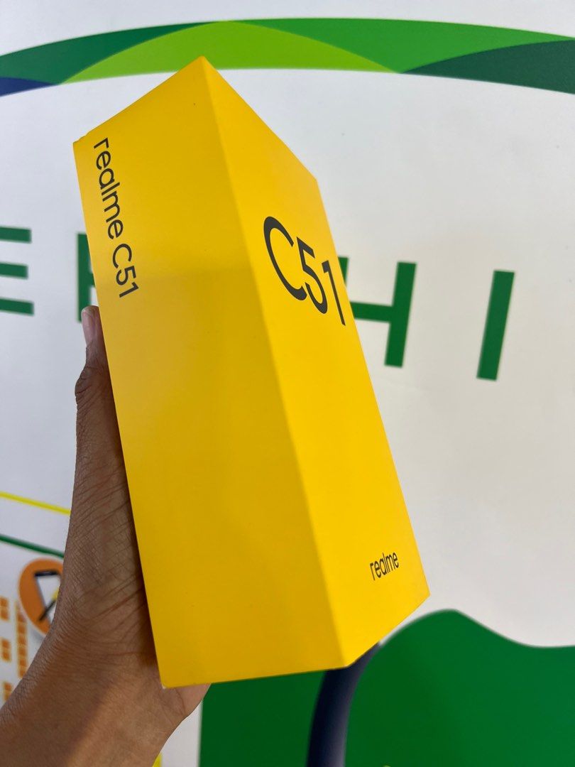 Realme C51 64gb ‘ 3g ram (Category: Realme) located in San Juan City. Submitted by AshleyandLynGeneralmerchandise (Listing ID 1299015419, Image 2). Description: We accept trade in Credit card / Home Credit Shipping Meet ups / Delivery Fb page: Ashley & Lyn.