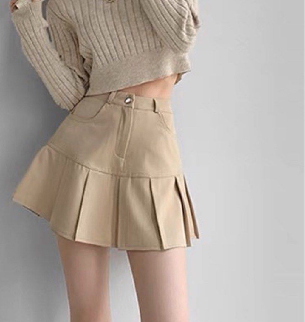 Khaki fishtail skirt store