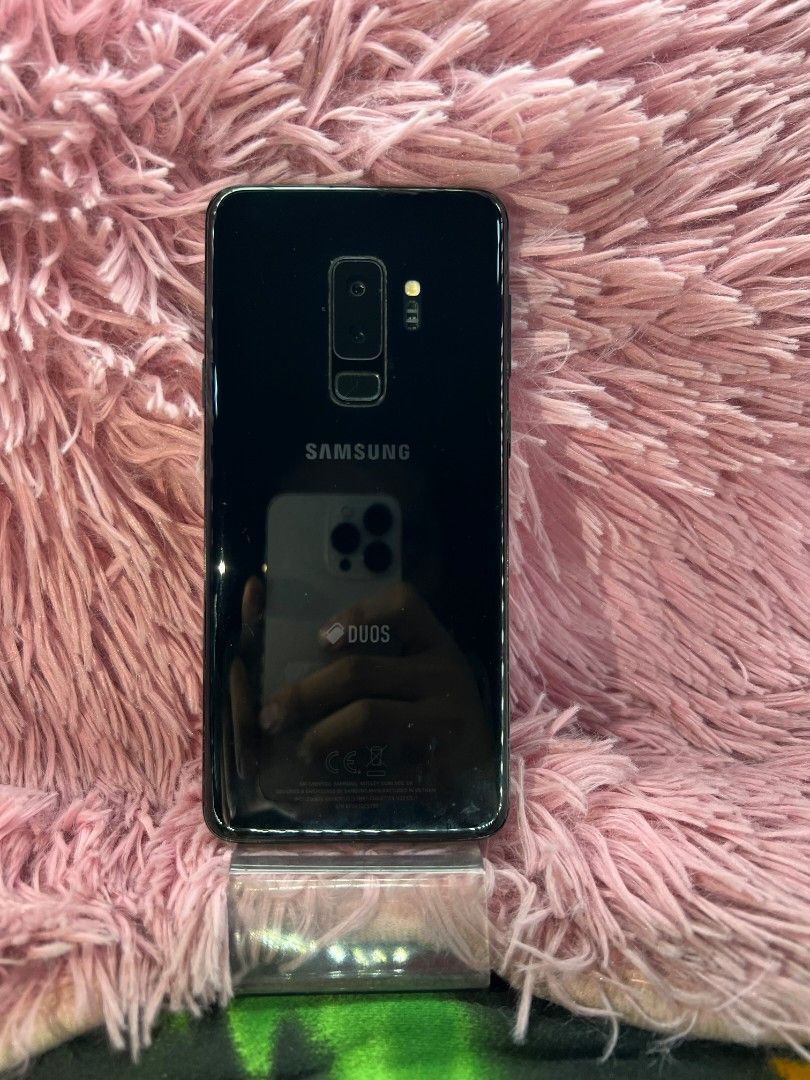 Samsumg S9 plus 256gb (Category: Samsung) located in Quezon City. Submitted by mubrogadgets (Listing ID 1298993704, Image 2). Description: SUPER SALE!!! 🔥SAMSUNG S9 plus 256gb❤️ for sale or swap 7500 pesos only may slight amoled burn na no history of repair or issue ➡️Super linaw ng both camera • 256GB | 6GB • NTC • Inclusion: Replacement Charger • 3 days Store Warranty Exynos 9810 ✅DIRECT 2ND HAND SUPPLIER. ✅Wholesale/Reseller Price ✅️MEET UP ✅