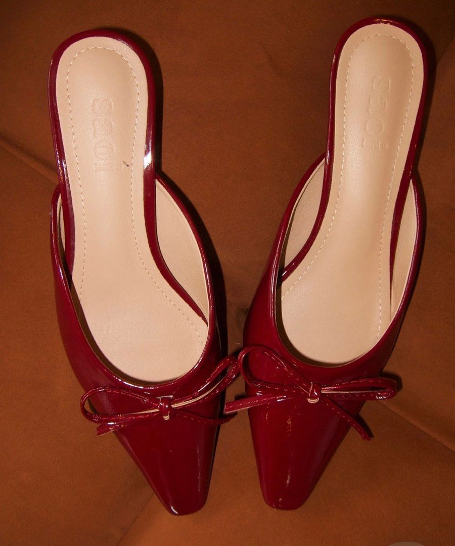 Maroon kitten heels cheap