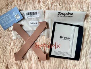 Strapsicle with Clear Case for Kindle OASIS 2/3 (Caramel)