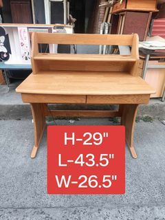 Study desk Office table with drawer solid wood japan made