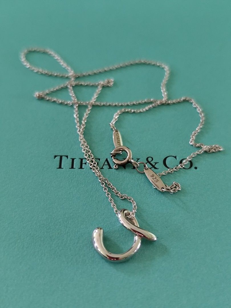 Tiffany Co Sv925 alphabet C Necklace Women s Fashion Jewelry Organisers Necklaces on Carousell