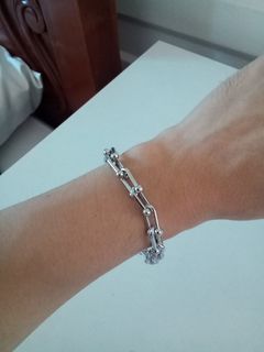 Tiffany silver HardWear link bracelet