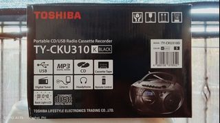 TOSHIBA Portable TY-CKU310 CD USB Radio Cassette Recorder