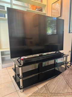 TV console stand tempered glass