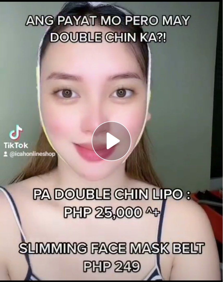 VENTILATED SLIMMING FACE MASK BELT (Category: Face Care) located in Bocaue. Submitted by matchaaa__ (Listing ID 1299081684, Image 3). Description: - Brandnew - Bought at ₱249.