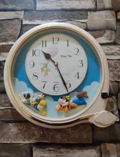 Vintage Disney Collectible Disney time Wall clock with figure design | mabigat at ang ganda!!!