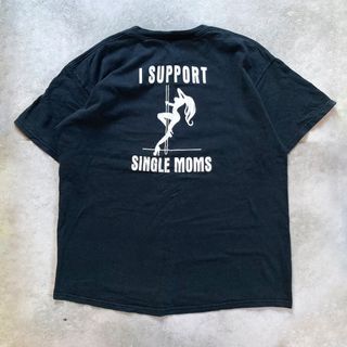 Vintage I Support SIngle Mom Statement T-shirt Mega back print