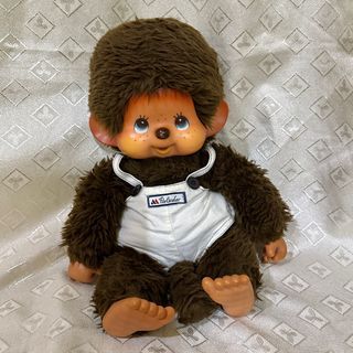 Vintage 1970s Sekiguchi Big Monchhichi w/Blue Eyes Plush  (w/paint chip on nose) - Php 1,500 standing height: 44-45cm