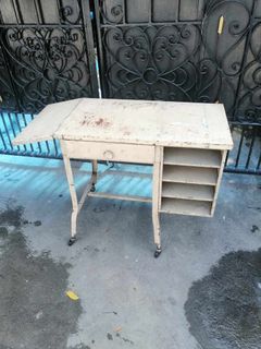 vintage steel table  foldable