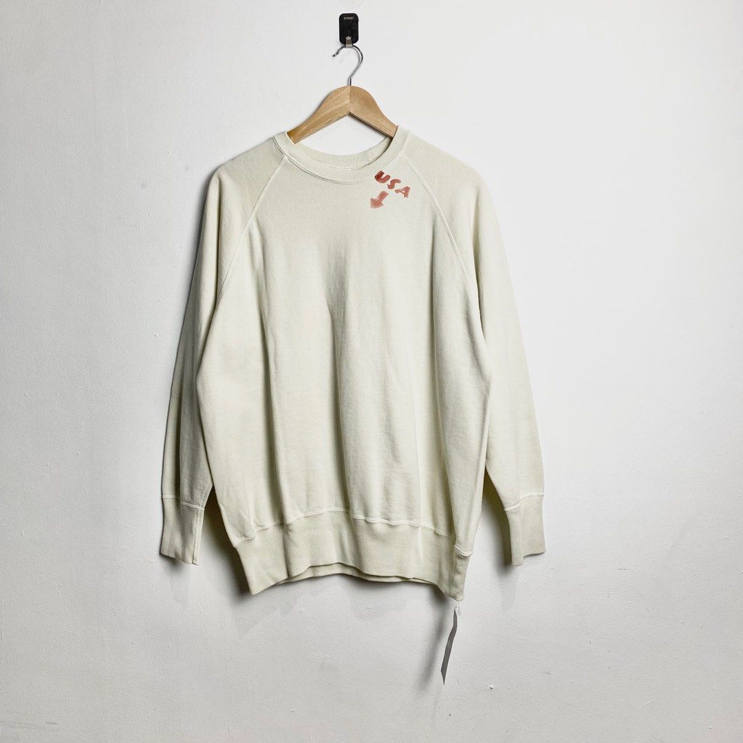 Warehouse & Co. / 2nd HAND CREW SWEATSHIRT, Men's Fashion, Coats