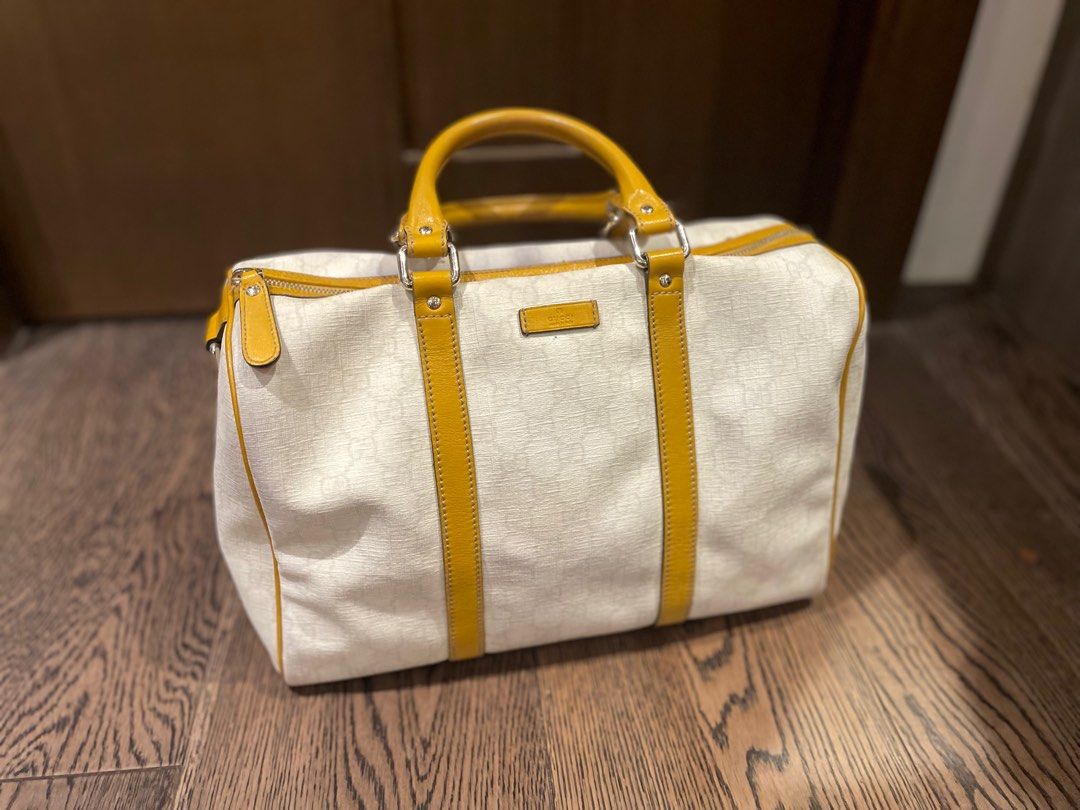White Gucci medium Boston bag