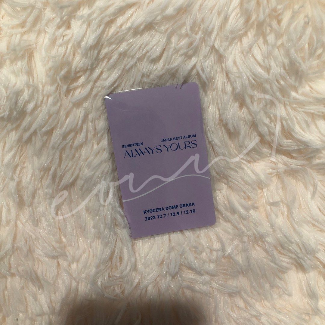 SEVENTEEN JAPAN BEST ALBUM FOLLOW OSAKA ALWAYS Weverse - YOURS