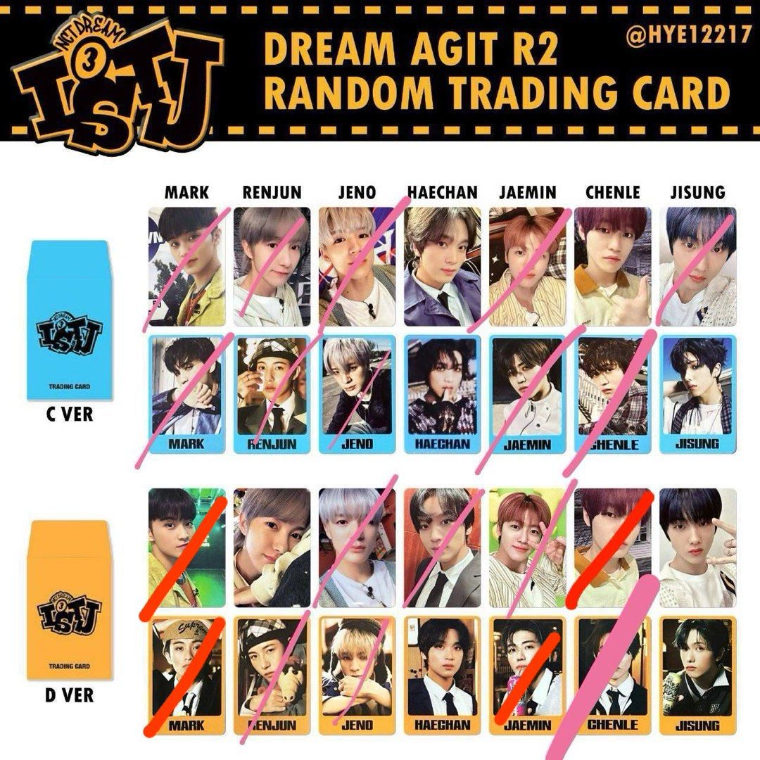 NCT DREAM ISTJ Official PHOTOCARD 3rd Album D2C Walmart Barnes TARGET JAPAN