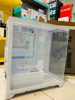 🆕️1STPLAYER Miku MI8 Gaming PC Case ATX Tempered Glass Front Side White
