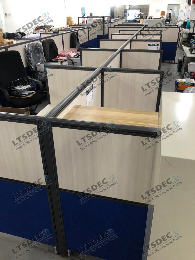 2-TONE CUSTOMIOZED CUBICLE WORKSTATION / OFFICEP PARTITION, Furniture ...