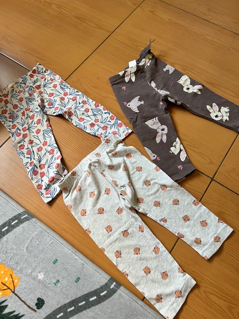 3 pcs pajama leggings 9-12 months (Category: Babies & Kids Fashion) located in Quezon City. Submitted by fayebree (Listing ID 1296245941, Image 1). Description: .