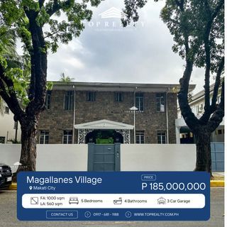 For Sale: 5 Bedroom House and Lot in Magallanes Village, Makati City
