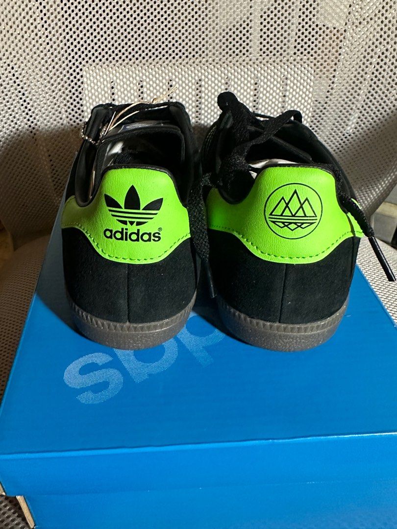 adidas gazelle silver green womens Brand New Adidas Samba Deco SPZL 'Black Lucid Lime' Size 8.5 – Recalled Shop main image 1
