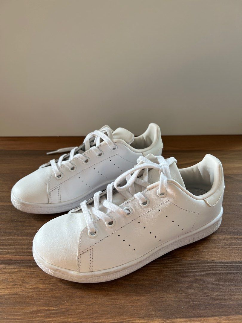 Stan smith all white leather top