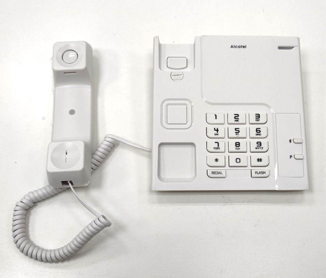 ALCATEL T26 Corded Phone with Redial Key, Volume Control & Wall