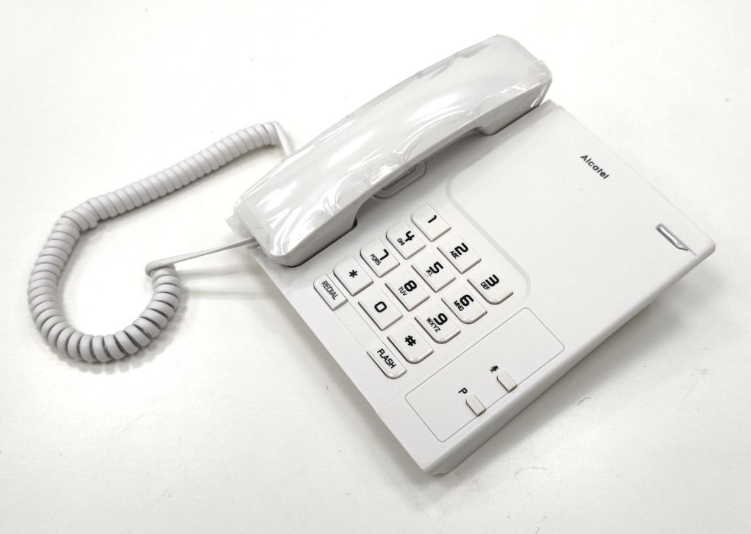 ALCATEL T26 Corded Phone with Redial Key, Volume Control & Wall