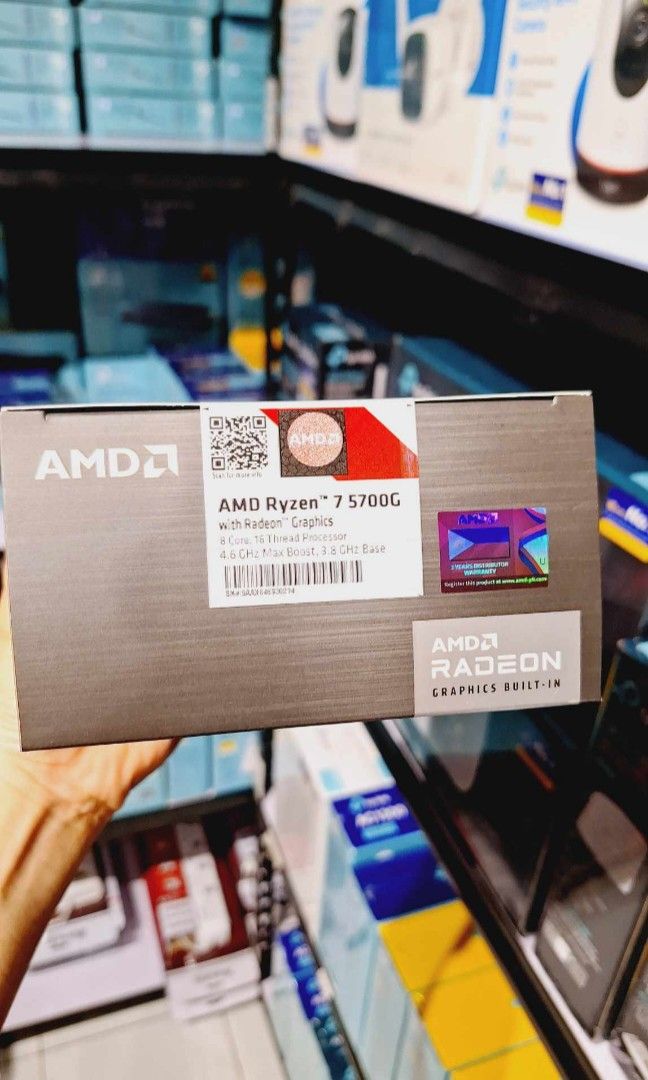 AMD Ryzen 7 5700G 3.8GHz 8 Core 16 Threads Processor With Radeon Graphics (Category: Computer Parts) located in Makati City. Submitted by slaccessoriesshop (Listing ID 1296256441, Image 3). Description: AMD Ryzen 7 5700G 3.8GHz 8 Core 16 Threads Processor With Radeon Graphics ✅ ORDER NOW ‼️ ✅ SAME DAY DELIVERY ✅ We issue SALES INVOICE & Warranty Receipt ✅ We Accept BULK ORDERS ✅ ORIGINAL / BRAND NEW/ SEALED ✅ 7 days replacement for factory defect