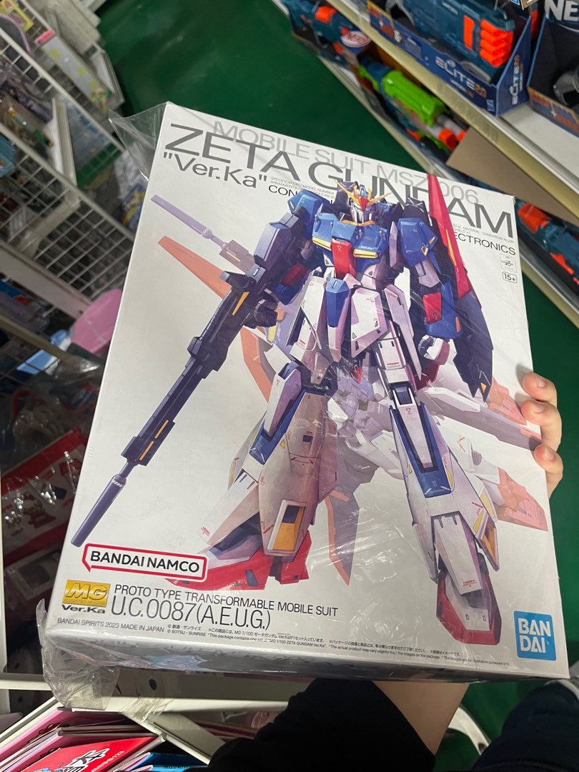BANDAI MG 1/100 鋼彈UC Zate 鋼彈 Z鋼彈 Ver.Ka, 書籍、休閒與玩具, 玩具、公仔、桌遊在旋轉拍賣