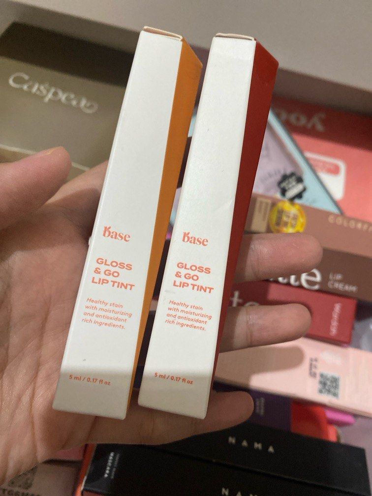 BASE Gloss & Go Lip Tint Vegan Formula Ringan Hydrating Transferproof ...