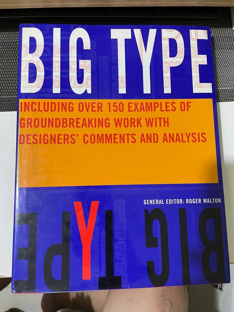 BIG TYPE creative reference (Category: Textbooks) located in Kuala Lumpur. Submitted by sthon399 (Listing ID 1296389009, Image 1). Description: BIG TYPE creative reference book for designers & etc - 142 pages The book is in great condition & seldom use. .