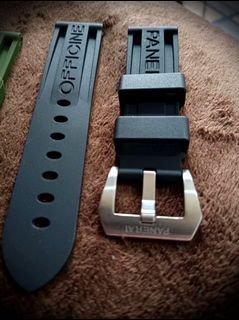 BLACK RUBBER SILICONE Excellent strap  22 mm width lug with buckle and tools 7-10 Days Pre Order In Excellent Quality