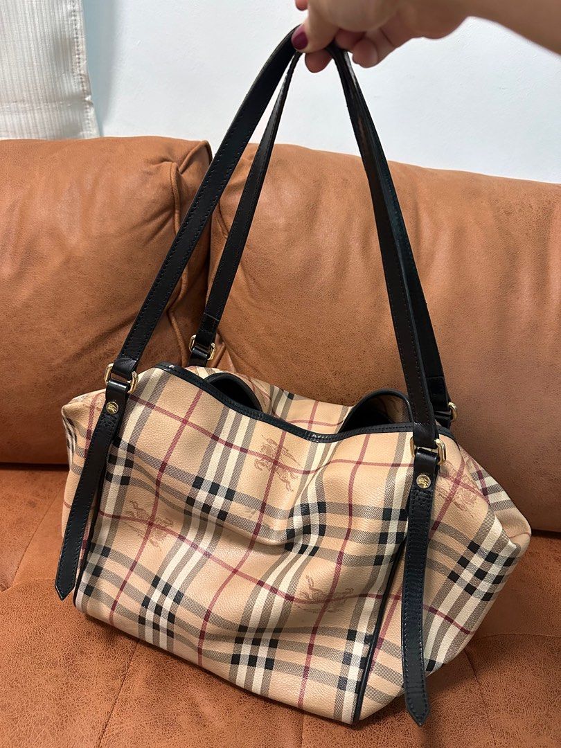 Burberry Haymarket Check Canterbury Tote Bag Women s Fashion Bags Wallets Tote Bags on Carousell