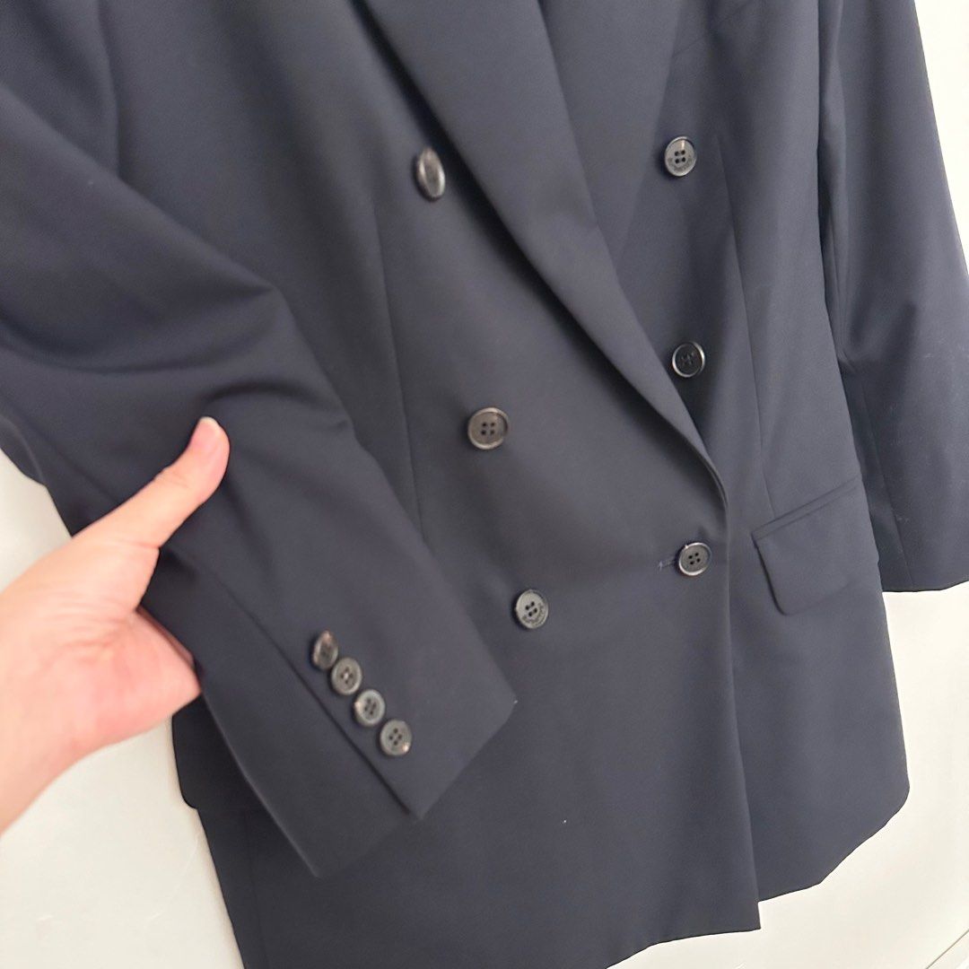Women's burberry navy blazer top