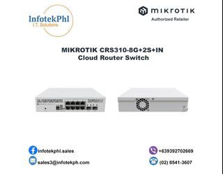 Cloud Router Switch MIKROTIK CRS310-8G+2S+IN Cloud Router Switch
