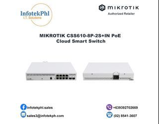 Cloud Smart Switch MIKROTIK CSS610-8P-2S+IN PoE Cloud Smart Switch