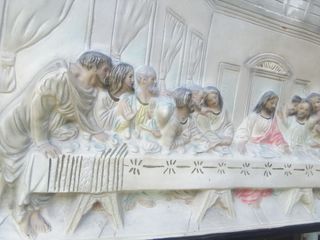 Collectible Last Supper Wall Display (Resin) Preloved Religious Item