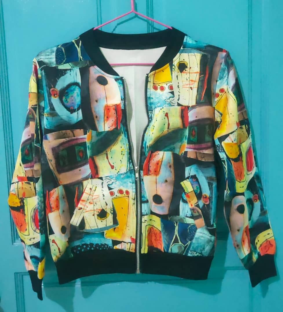 Colourful bomber jacket women men casual unisex