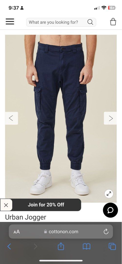 Cotton on Urban jogger Men s Fashion Bottoms Joggers on Carousell