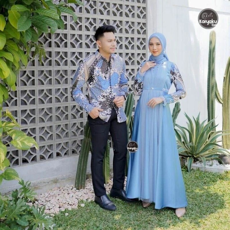 Batik long reprogrammable dress modern