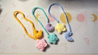 Crochet Star and Moon Charms