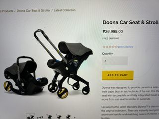 DOONA baby stroller and car seat - Beige