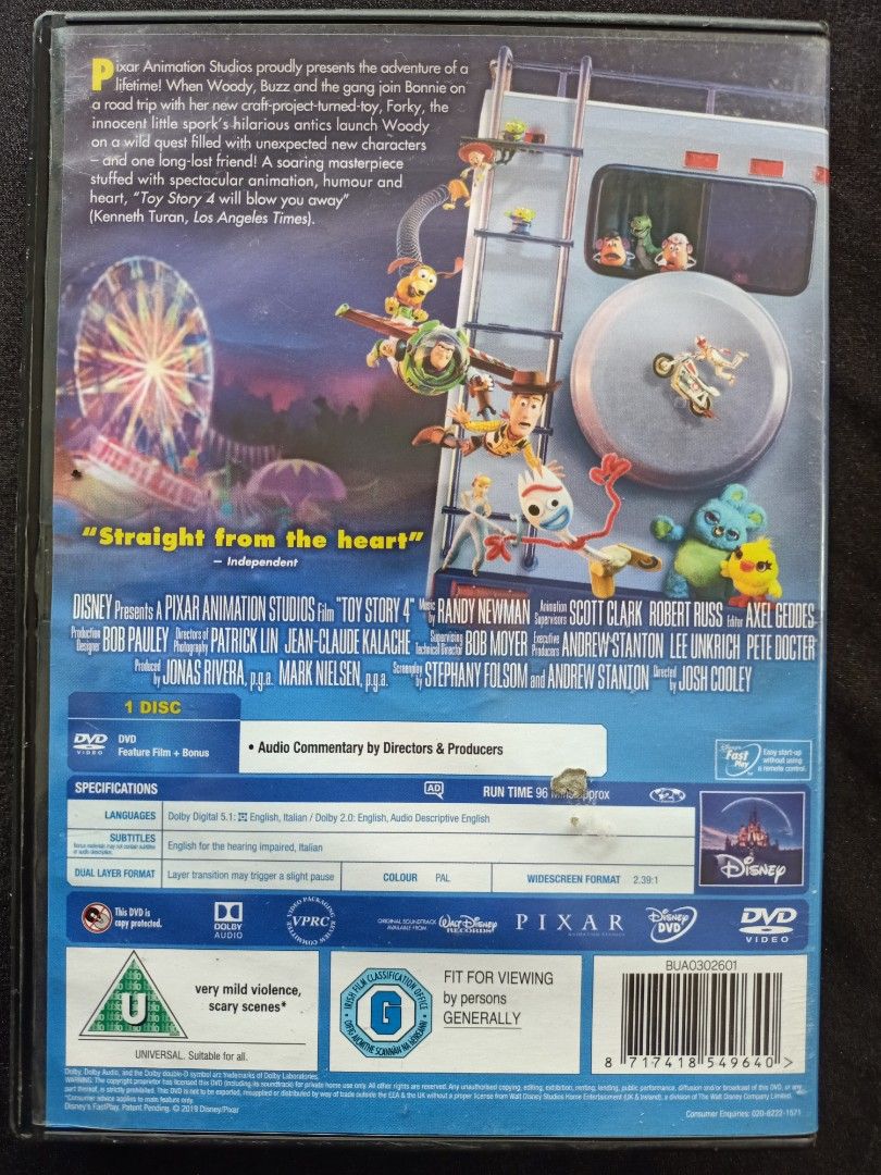 DVD Toy Story 4, Hobbies & Toys, Music & Media, CDs & DVDs on Carousell