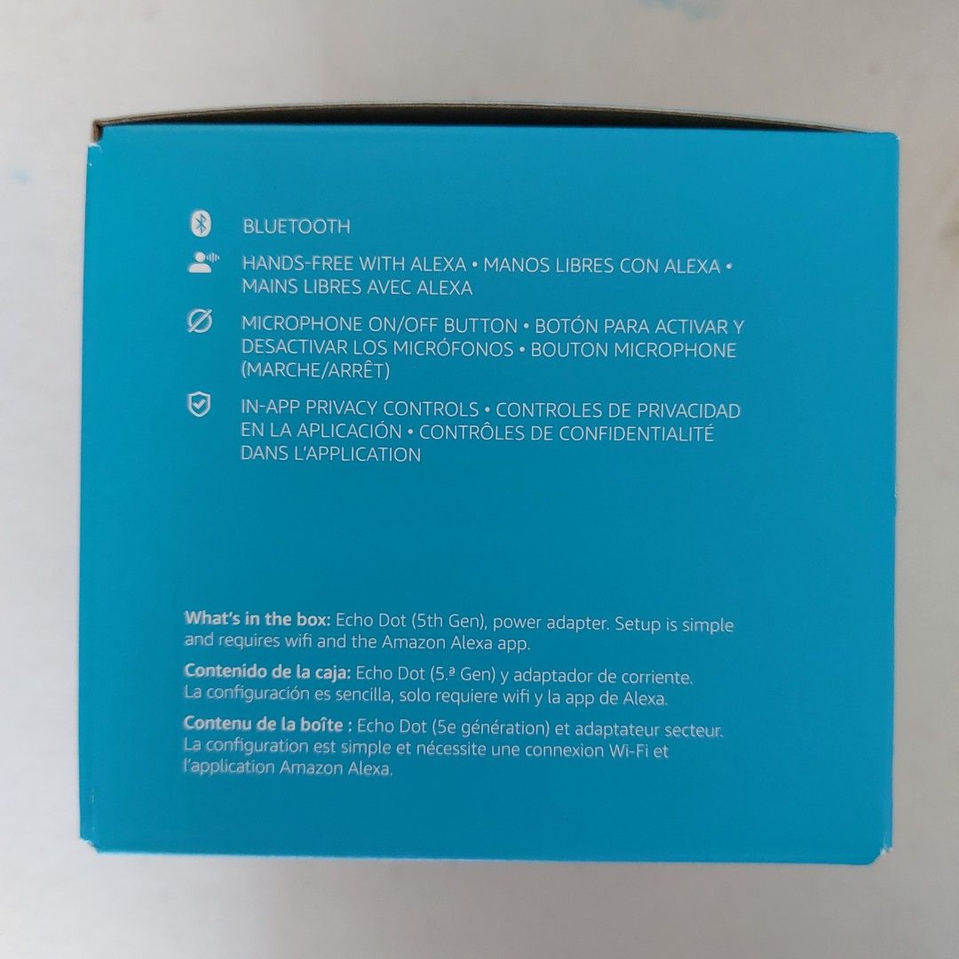 Echo Dot 5th Gen 2022 Smart Speaker with Alexa (Category: Entertainment Systems & Smart Home Devices) located in Quezon City. Submitted by jetsetterslair (Listing ID 1296257155, Image 3). Description: Echo Dot 5th Gen 2022 Smart Speaker with Alexa Charcoal Brand new, sealed Payment via BDO, BPI or GCash Shipping c/o buyer.