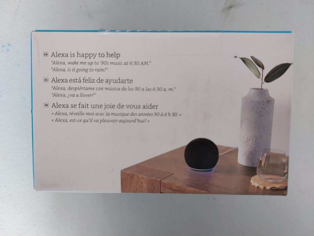 Echo Dot 5th Gen 2022 Smart Speaker with Alexa (Category: Entertainment Systems & Smart Home Devices) located in Quezon City. Submitted by jetsetterslair (Listing ID 1296257155, Image 2). Description: Echo Dot 5th Gen 2022 Smart Speaker with Alexa Charcoal Brand new, sealed Payment via BDO, BPI or GCash Shipping c/o buyer.
