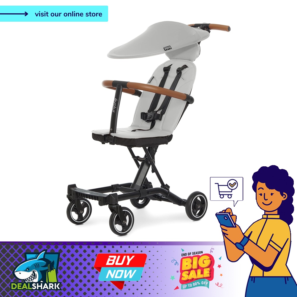 Evolur Cruise Rider Stroller with Canopy Lightweight Umbrella Stroller with Compact Fold Easy to Carry Travel Stroller Koala Gray Koala Gray Babies Kids Going Out Strollers on Carousell