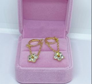 Flower earrings with box