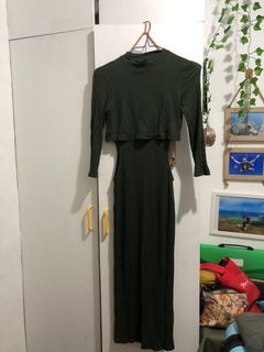 Sale!!Forever 21 Army Green Sexy Dress