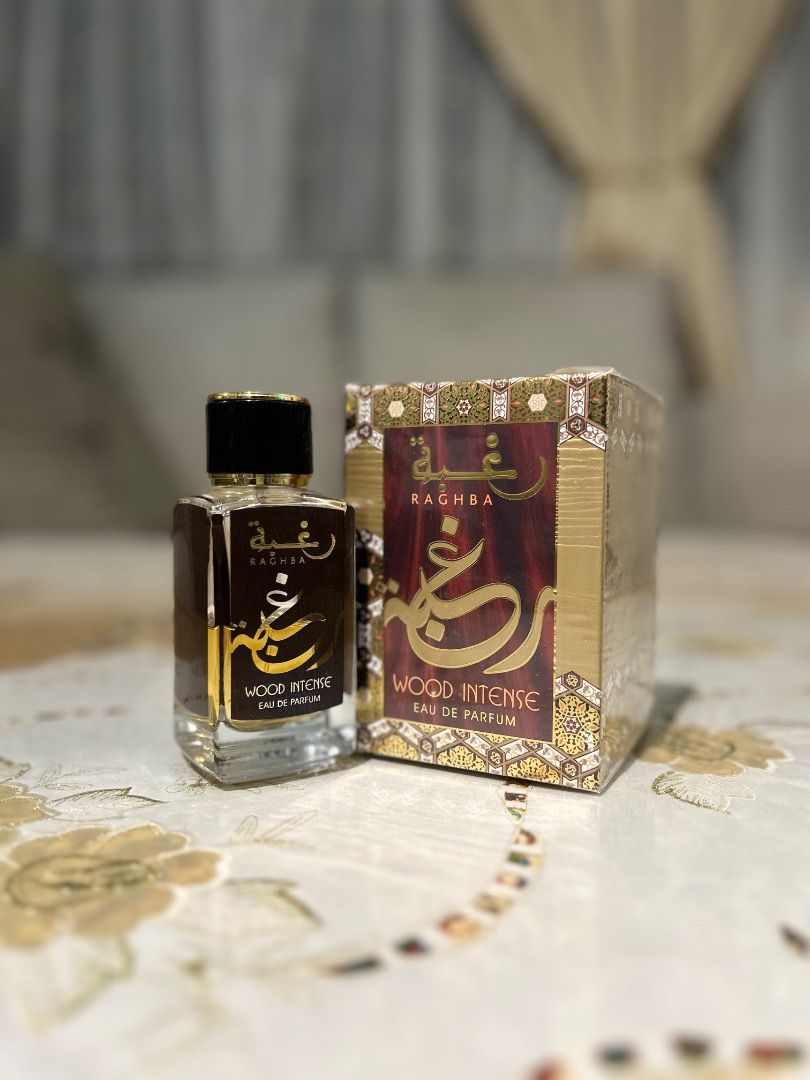 FREE SHIPPING Raghba Wood Intense 100ml EDP by Lattafa Woody Caramel Fragrance